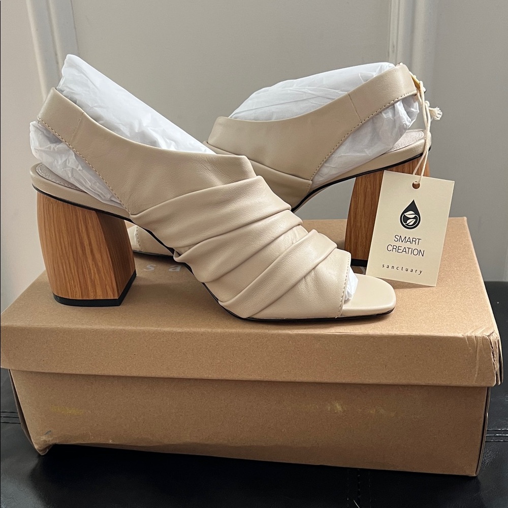 Sanctuary Tan Block Heel Sandals